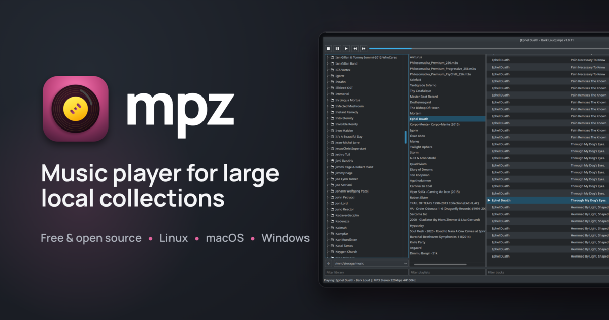 Building my perfect folder player since 2019 logo